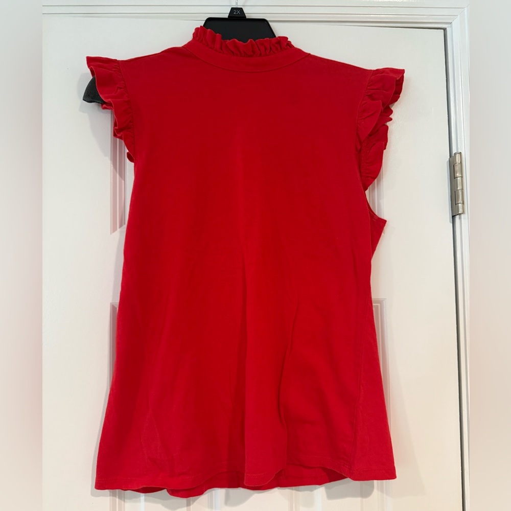 Ruffle High Neck Top